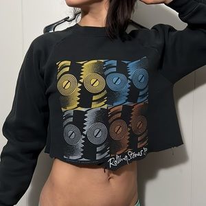 Vintage Hard To Find Rolling Stones 1989 Crewneck Sweater Fruit Of The Loom Tag